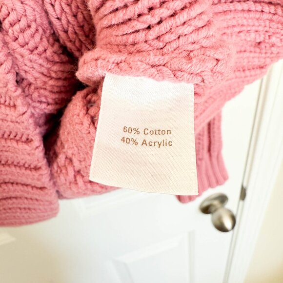 Womens Pink Knit Sweater Size Large - Picture 3 of 6